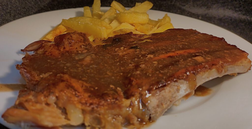 Costillas de cerdo a la barbacoa