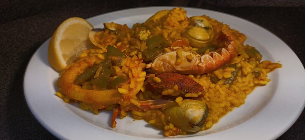 Paella de marisco